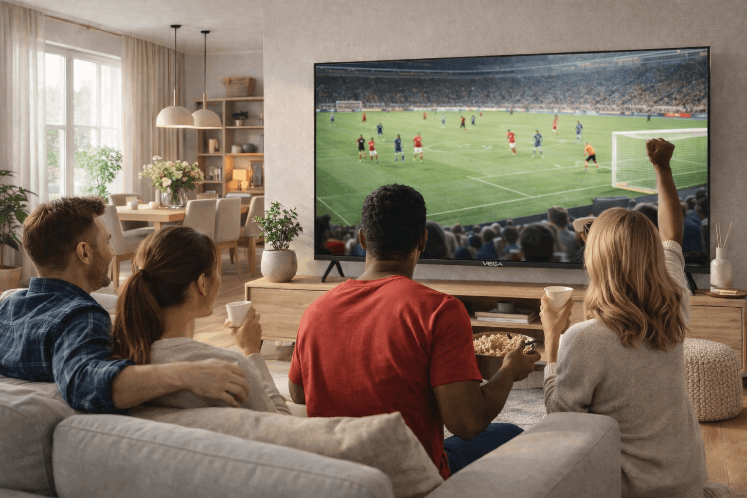 TV VEGA 50" QLED UHD 4K SMART GOOGLE TV / avec Récepteur intégré